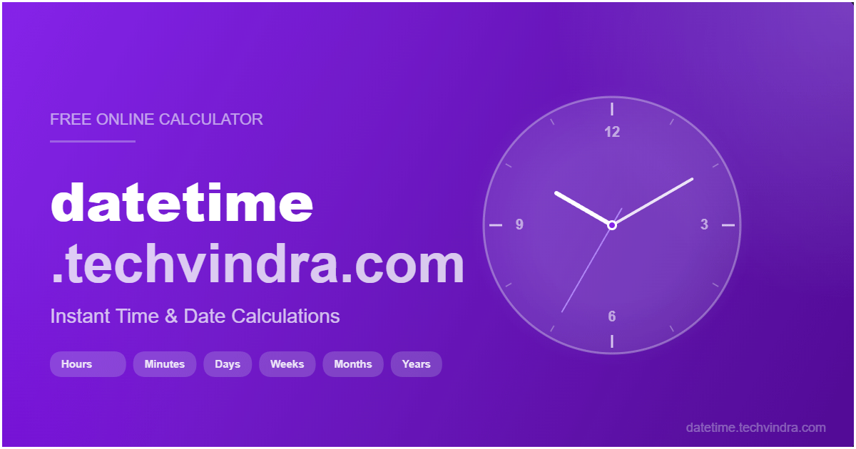 7 Months Ago From Today | TechVindra DateTime